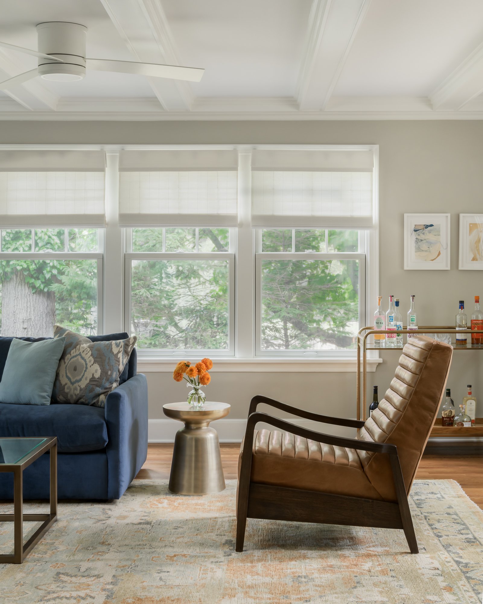 Living room addition near Montclair NJ - high-end construction