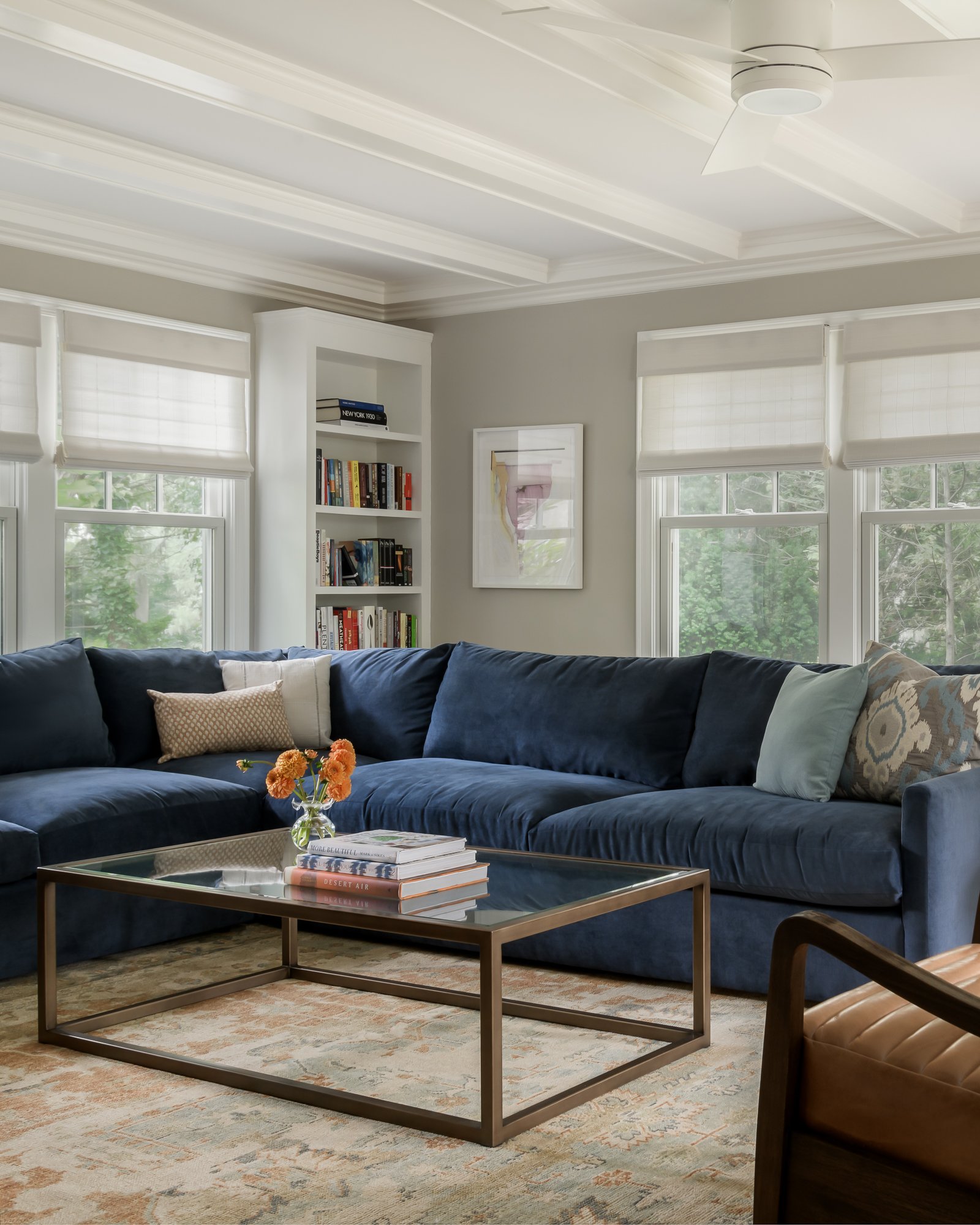 Living room remodel Morristown NJ - modern finishes