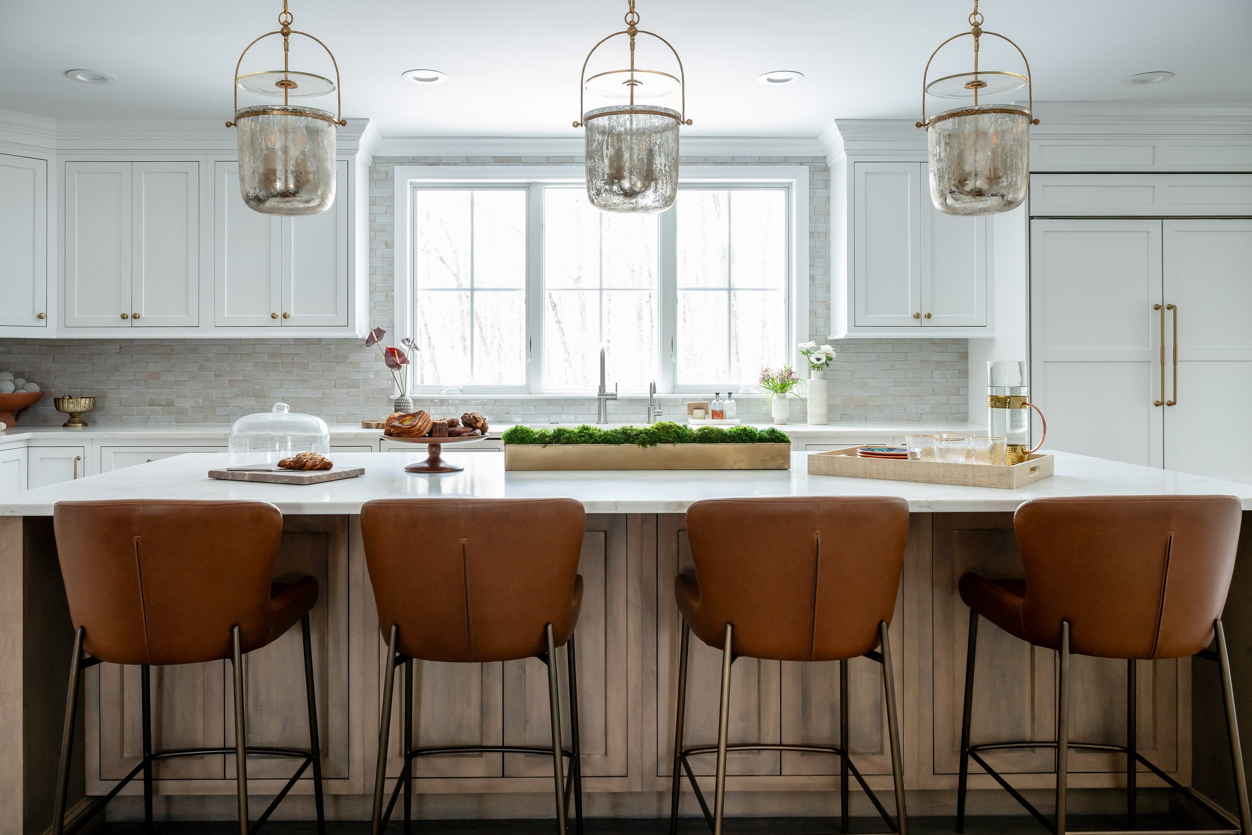 Luxury kitchen remodel Madison NJ - island with premium finishes